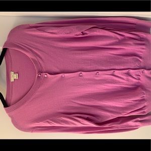 J.Crew Clare Cardigan, Pink, L